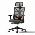 Sedia ergonomica con rete nera e supporto lombare regolabile 50 x 50 x 120cm