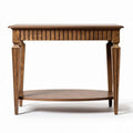 Tavolo da ingresso in legno di rovere 50 x 30 x 75cm con ripiano inferiore