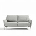 Divano grigio in tessuto dimensioni 180 x 85 x 70cm struttura metallica